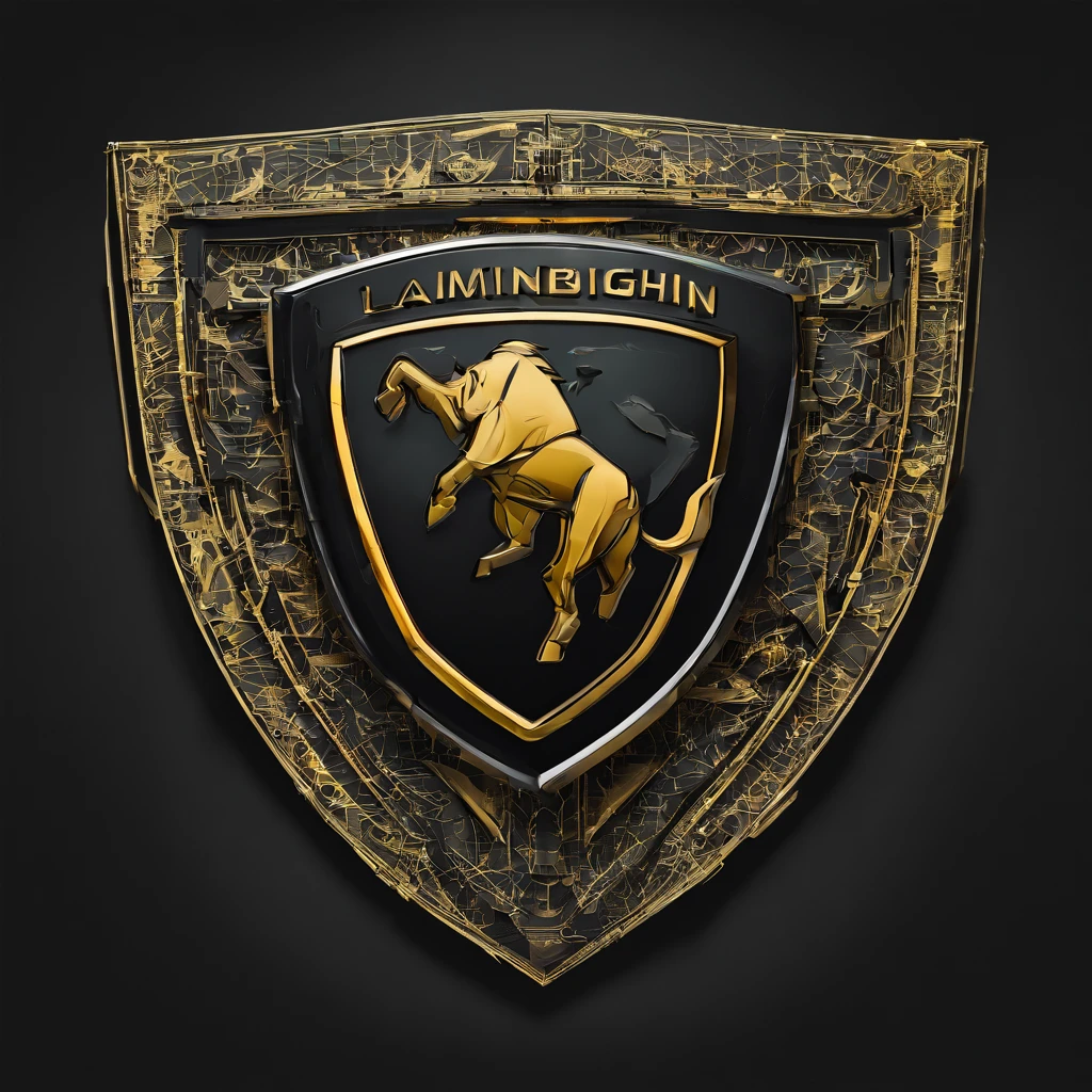 Lamborghini logo black