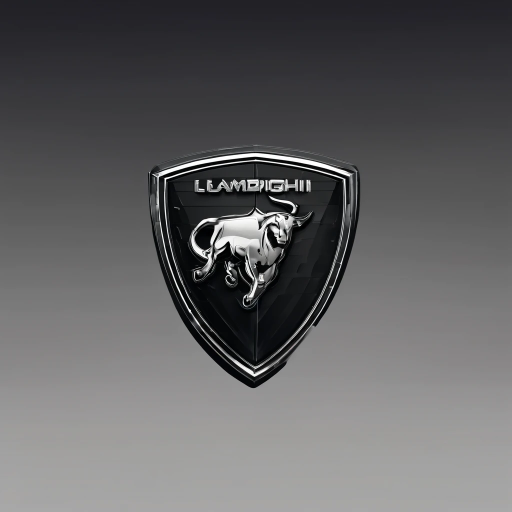 Lamborghini logo black