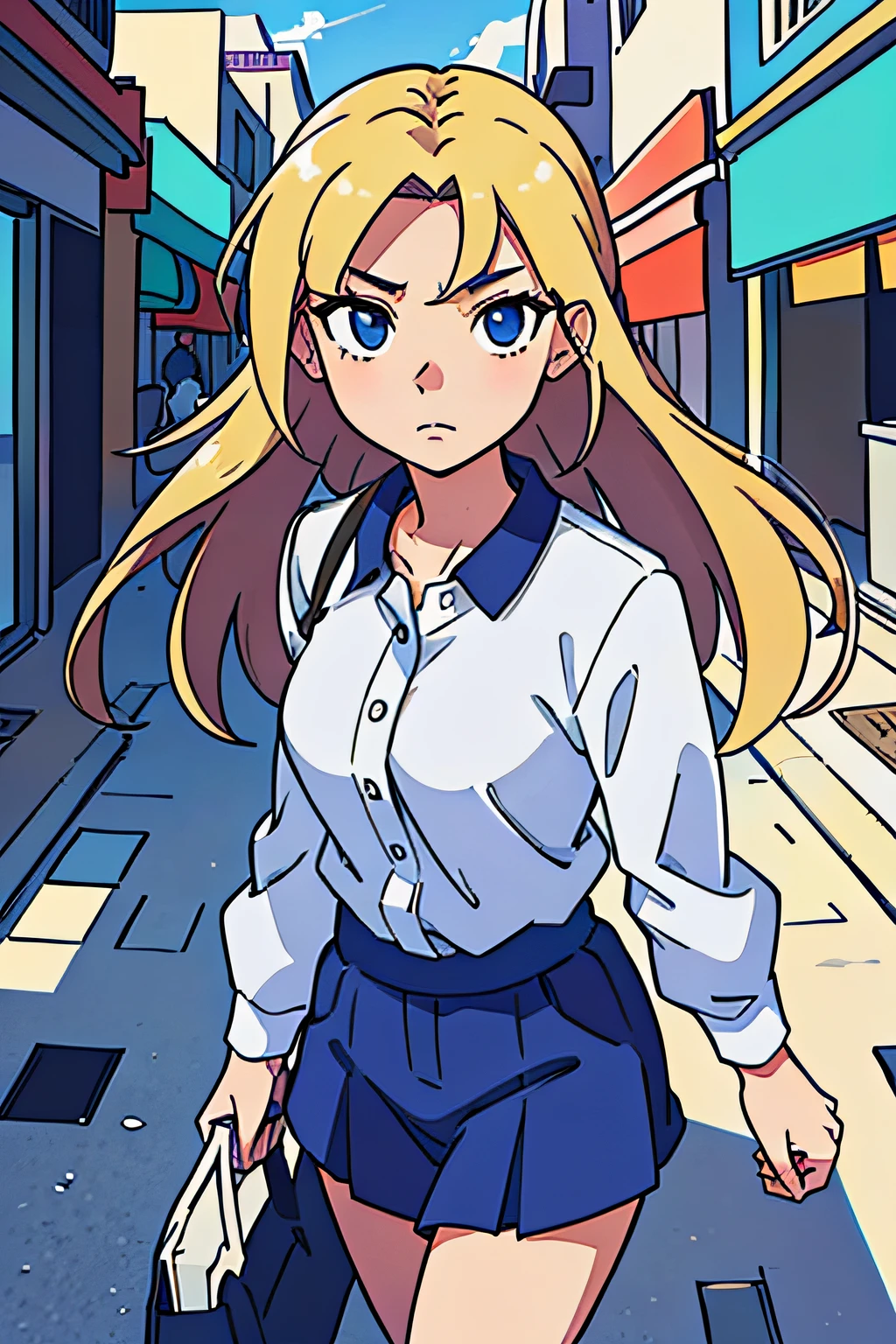 (best-quality:0.8),
(best-quality:0.8), perfect anime illustration, extreme closeup portrait of a pretty woman walking through the city