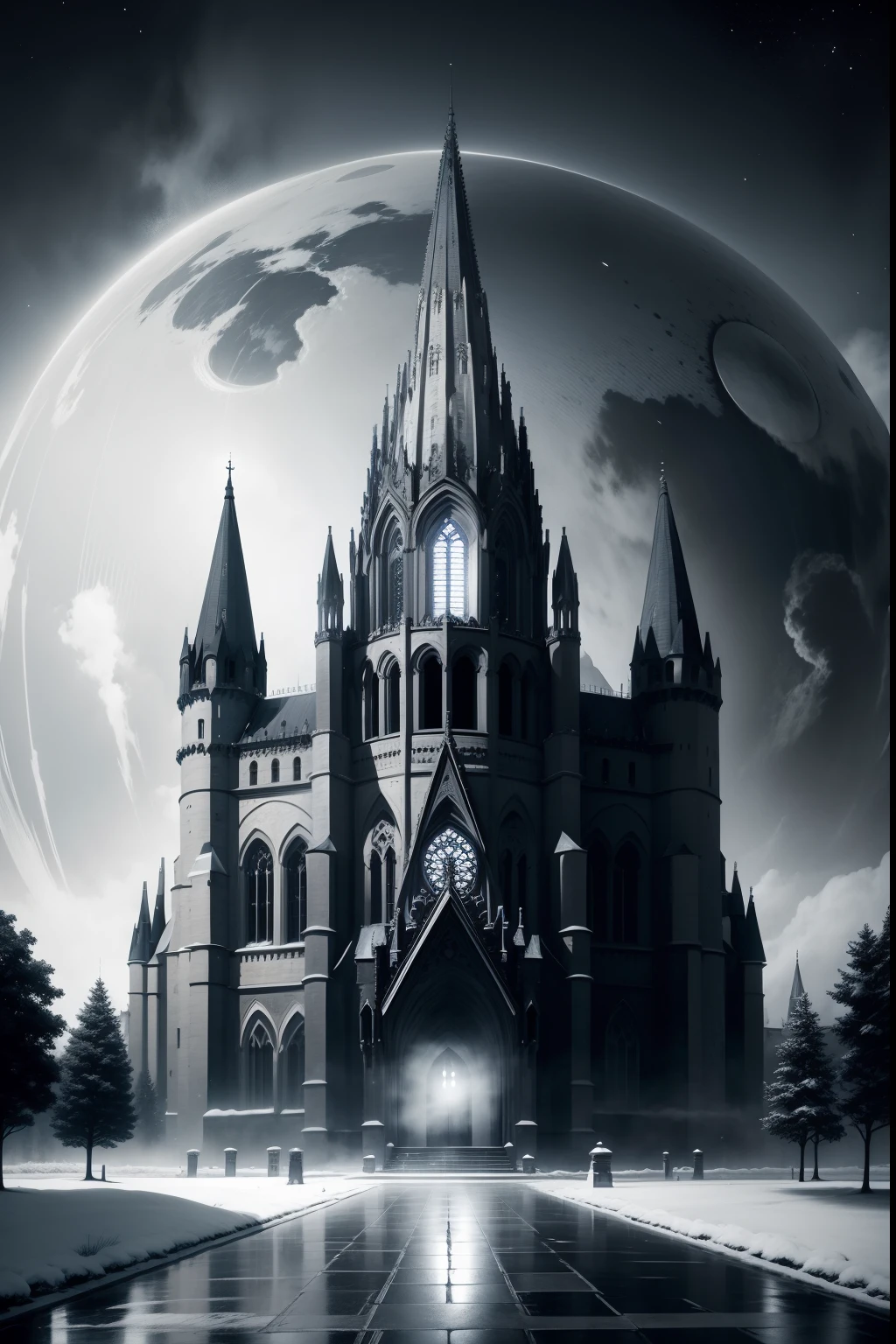 mirai、kosmos、cathedral、Castles、monochromes、Powerful