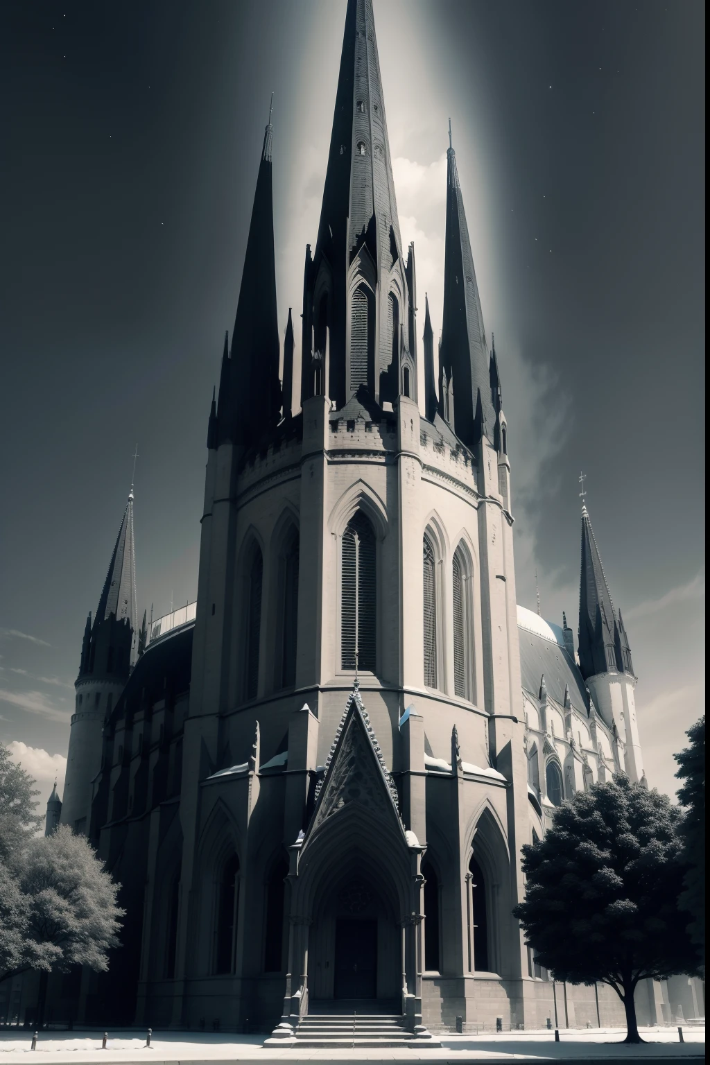 mirai、kosmos、cathedral、Castles、monochromes、Powerful