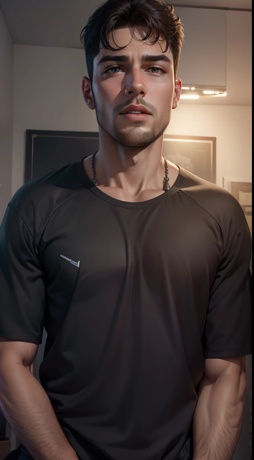 Change background lights handsome boy, realistic face, 8k, ultra realistic,
