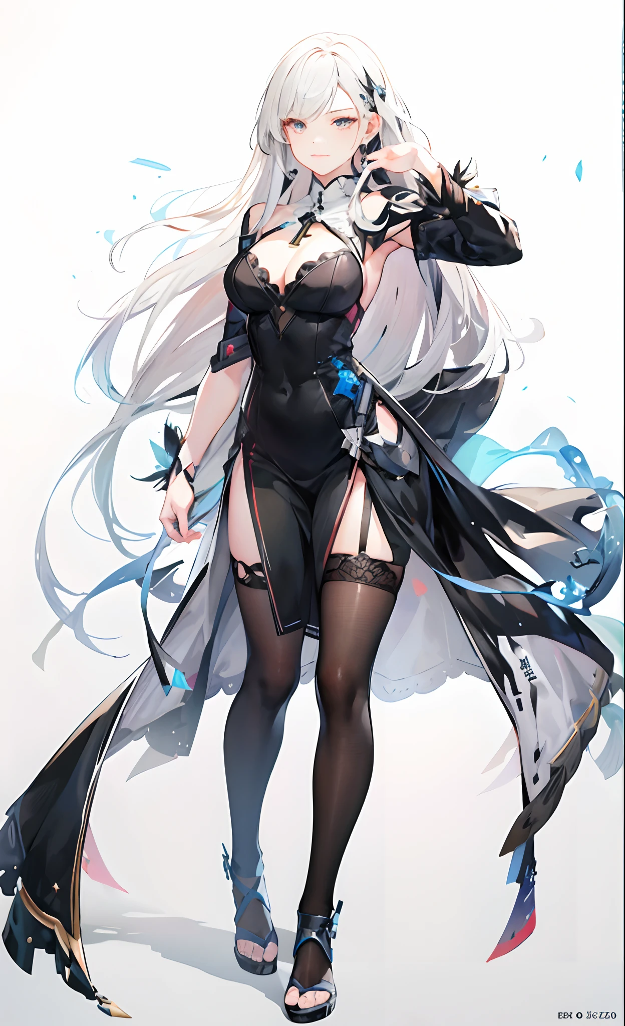 anime - style image of a woman in a black dress and long coat, from girls frontline, trending on artstation pixiv, cushart krenz key art feminine, fine details. girls frontline, guweiz on pixiv artstation, guweiz on artstation pixiv, from arknights, extremely detailed artgerm