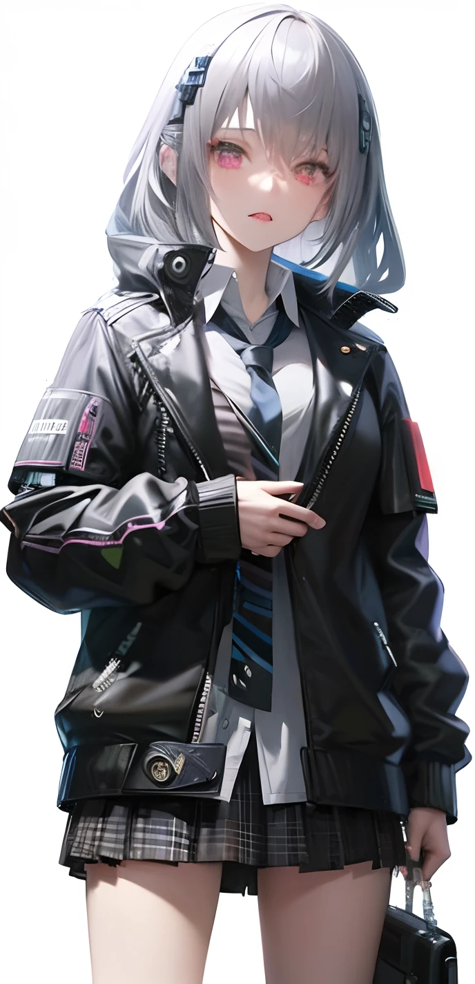 Anime girl in black jacket and skirt and handbag, wearing cyberpunk leather jacket, style of cyberpunk, cyberpunk anime girl in hoodie, cyberpunk streetwear, cyberpunk clothes, Cyberpunk Suit, cyberpunk outfits, cyberpunk wearing, 2 b, 2b, Cyberpunk Fashion, Cyberpunk Anime Girl, female cyberpunk anime girl, wearing cyberpunk 2 0 7 7 jacket, Cyberpunk Girl, Cyberpunk characters