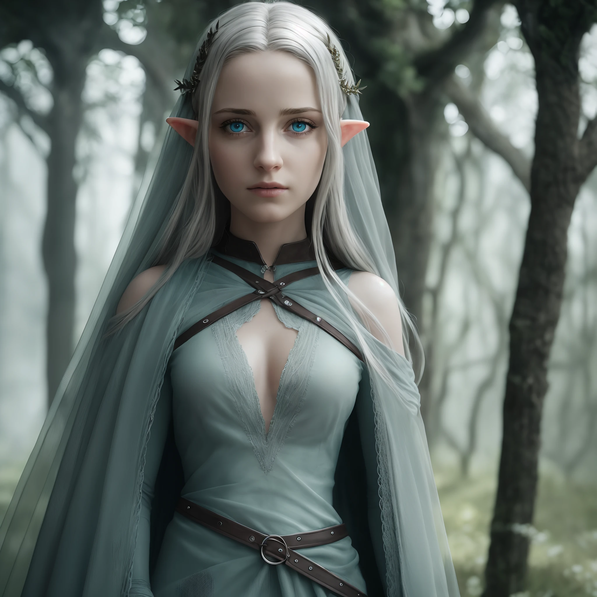 (Detailed face, Detailed eyes, Clear skin, Clear eyes), lotr, Fantasy, elf, Female, (((entire body visible))), Looking at Viewer, Portrait, Photography, Detailed skin, Realistic, Photorealsitic, 8K, Highly detailed, full length frame, High Detail RAW Color Art, Piercing, diffused soft lighting, Shallow depth of field, Sharp Focus, Hyper-Realism, Cinematic lighting