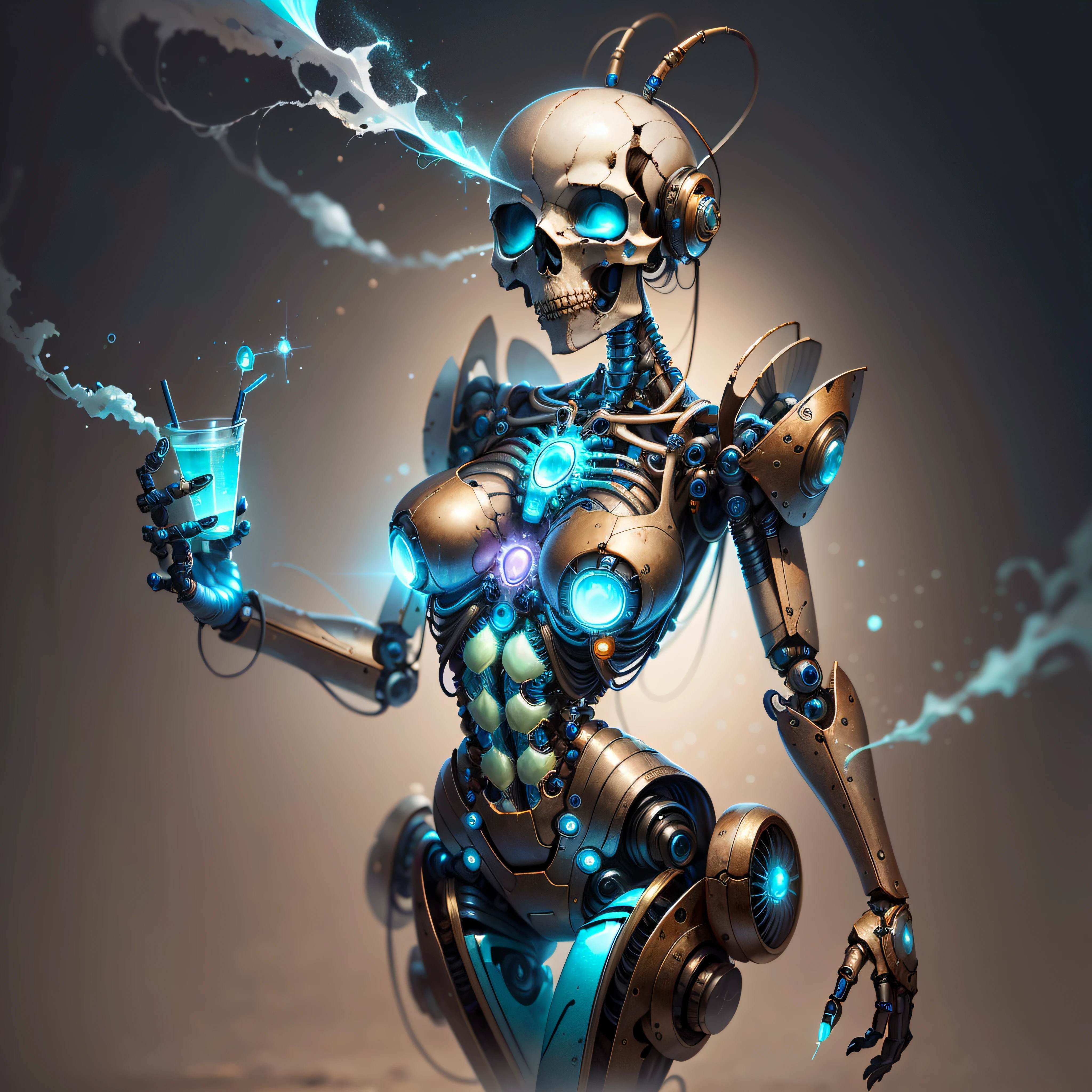 AetherPunkAI
sexy beautiful female robot with skull face, detailed, intricate