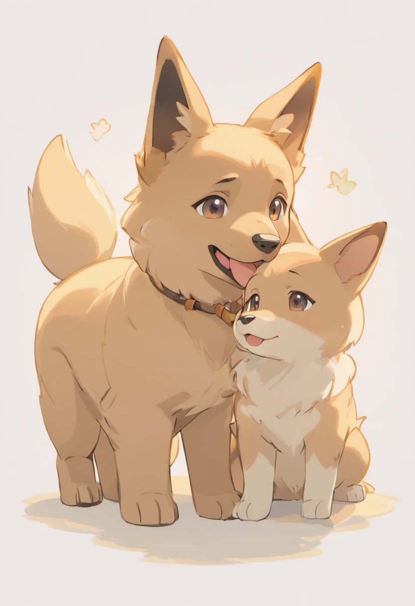 Ultra-high resolution, Detailed Background, boy, girl, Happy, Joyful, (kemono, fur), Naked Naked Completely naked furに全身覆われている Animal body types, Adorable,Pure, No shame having mating, Young,,Barely Fully visible,foreskin,On all fours,quadruped, female genitalia,Male and female,Do not draw hair.