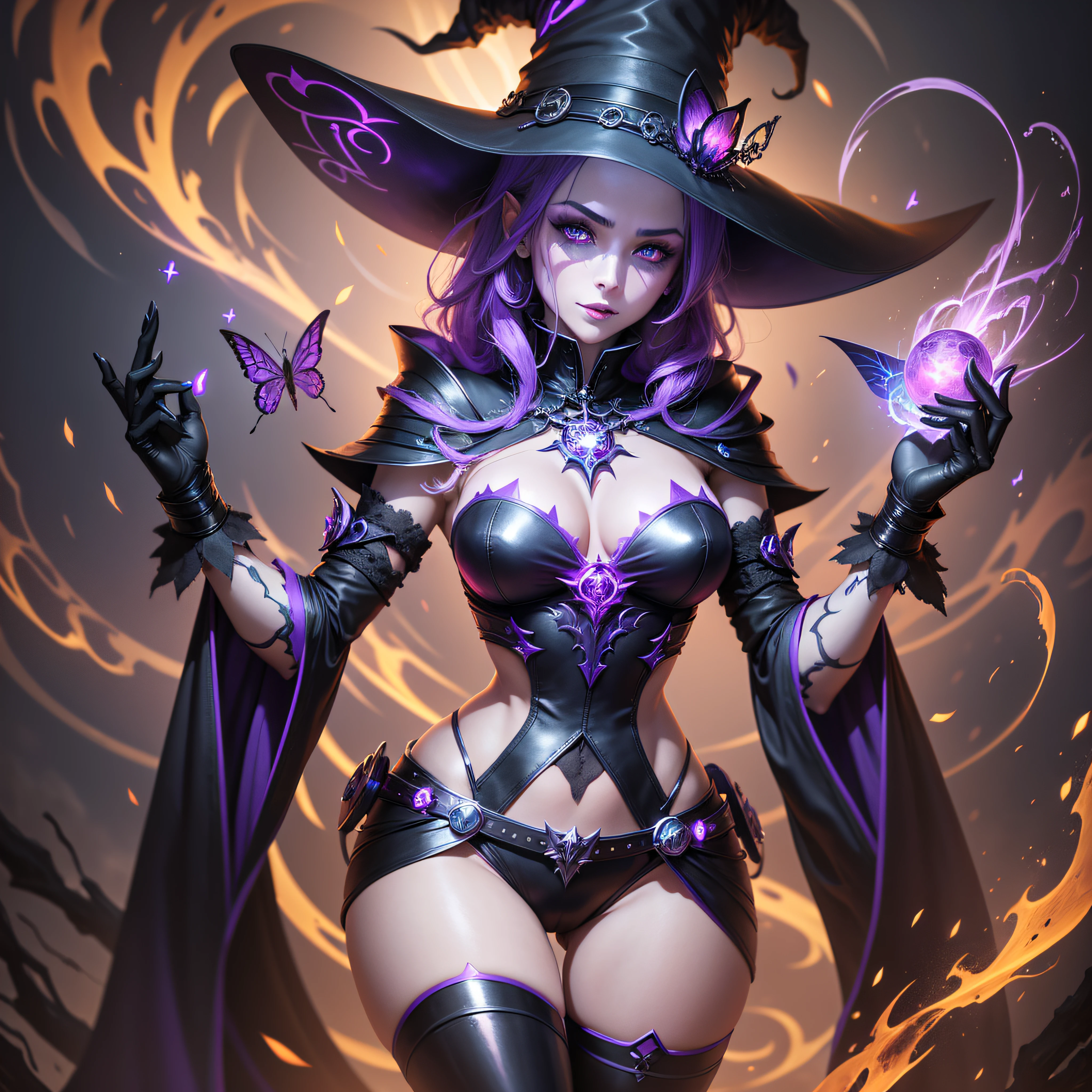 WitchcraftPunkAI
beautiful sexy witch, skulls