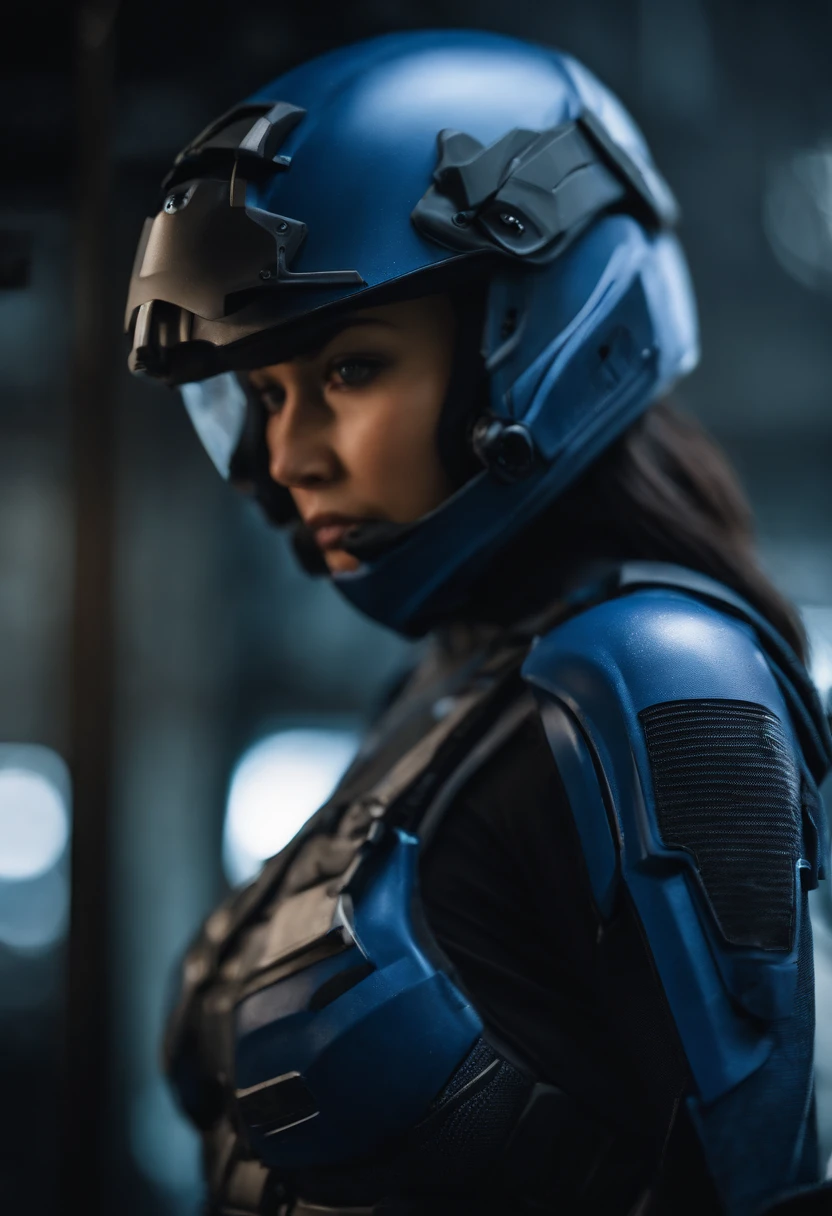 tactical bodysuit, azul, feminino, heroine