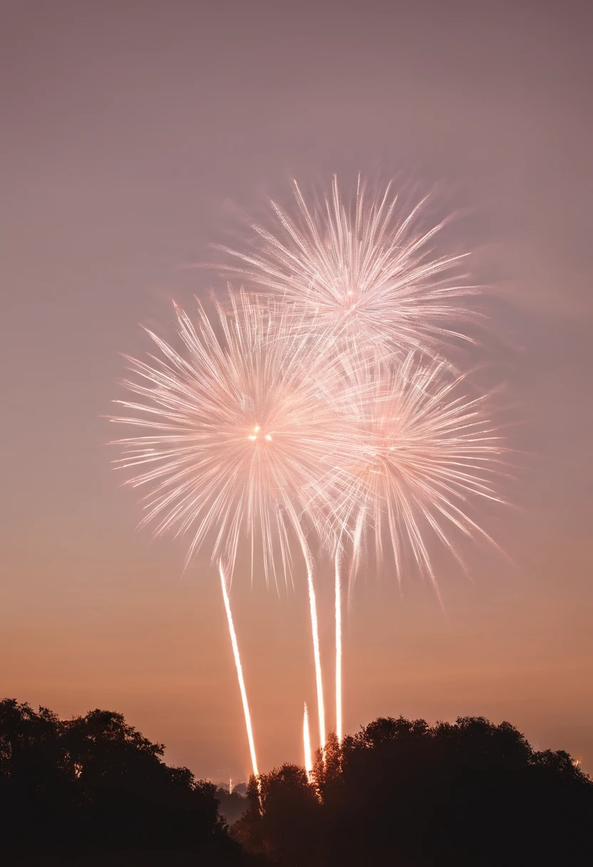Spectacular fireworks display. The fireworks are huge