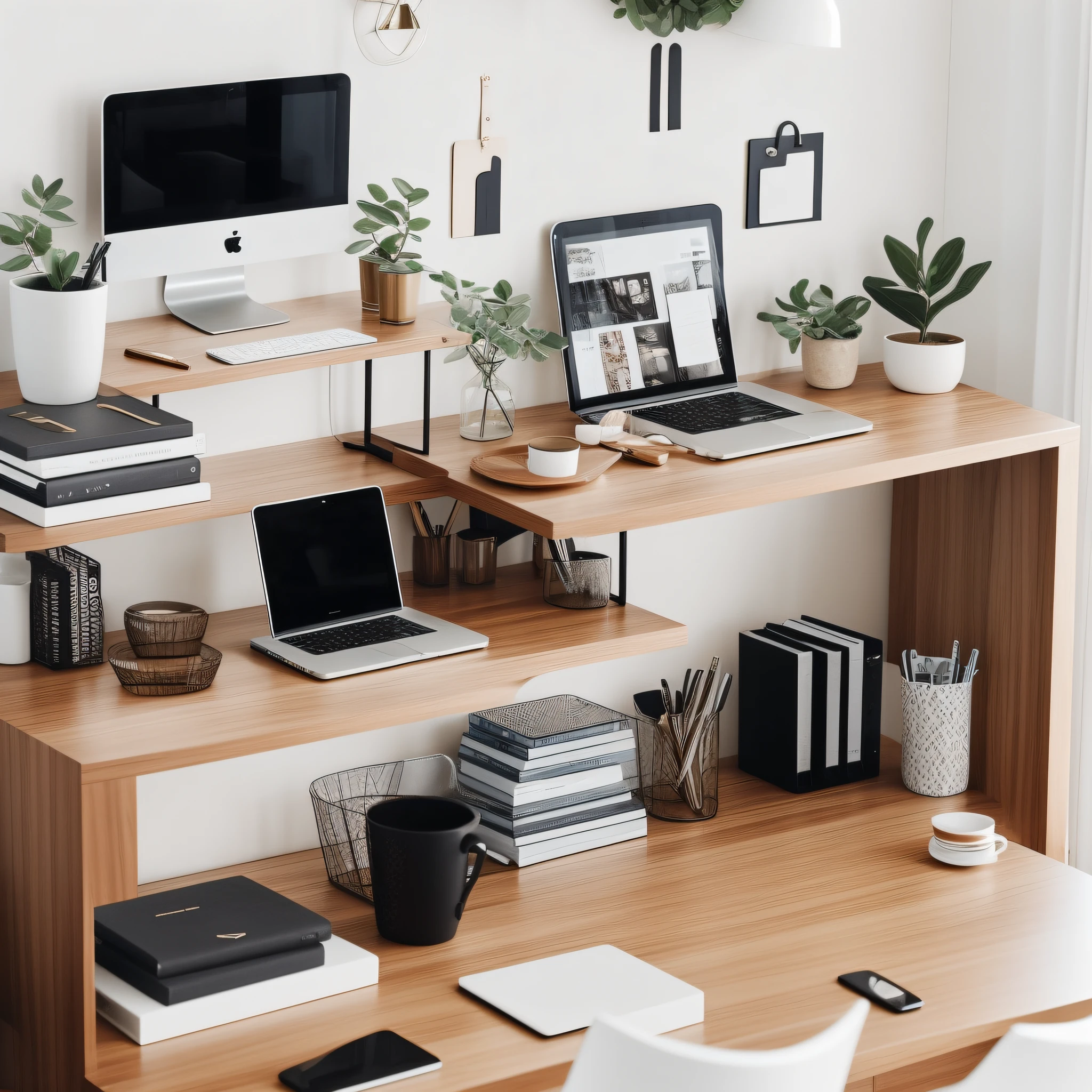 Coffee and Workspace: Showcase your coffee within your work environment, such as a stylish office desk or a cozy home office setup.
