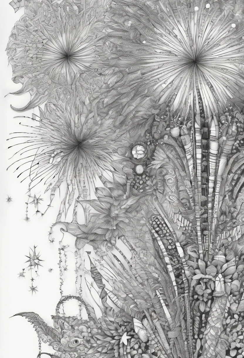Spectacular fireworks display. The fireworks are huge