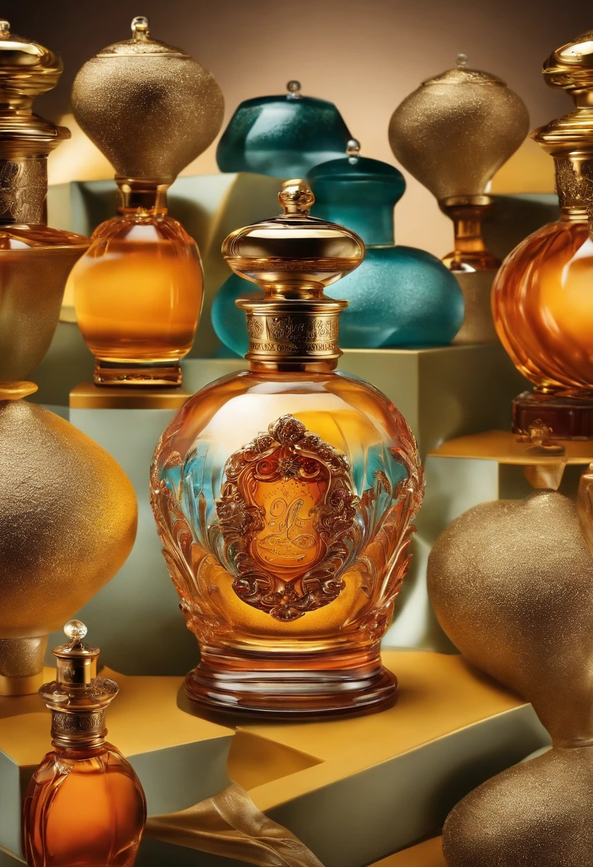 Vidros lindos de perfumes com logotipo AGEVOAN Perfumes