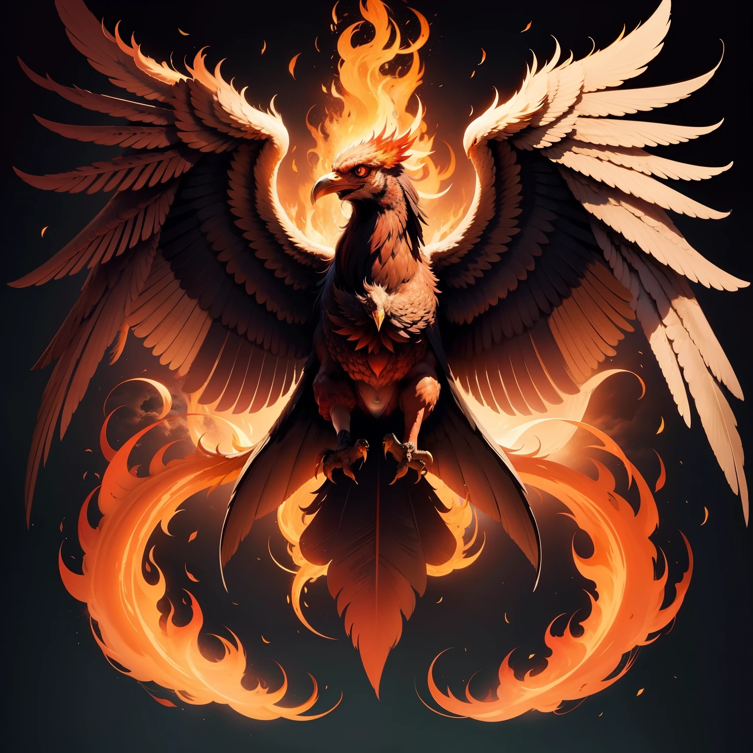 Immortal Bird、phoenix、Bird in flames