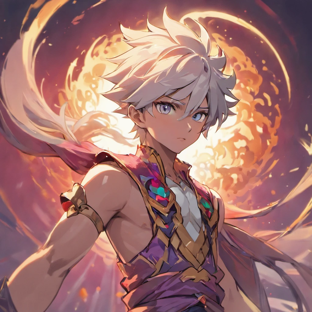 (White background:1.4),(Silhouette of Varus from League of Legends, Eyes closed, colorful long hair, Oriental elements)，(Chinese illustration:1.3，paper art:1.3, Quilted paper art:1.2),( reasonable design, Clear lines, High sharpness,Best quality, Very detailed, Masterpiece, movie light effect, 4K )