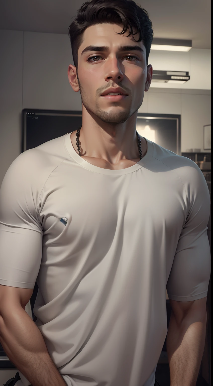 Change background gray screen handsome boy, realistic face, 8k, ultra realistic,