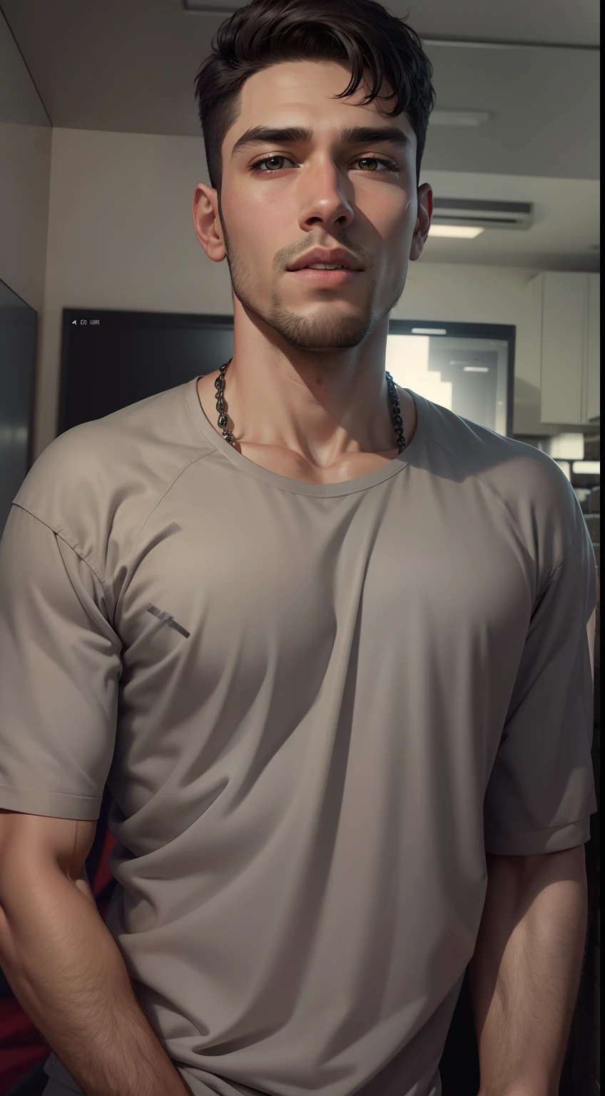 Change background gray screen handsome boy, realistic face, 8k, ultra realistic,