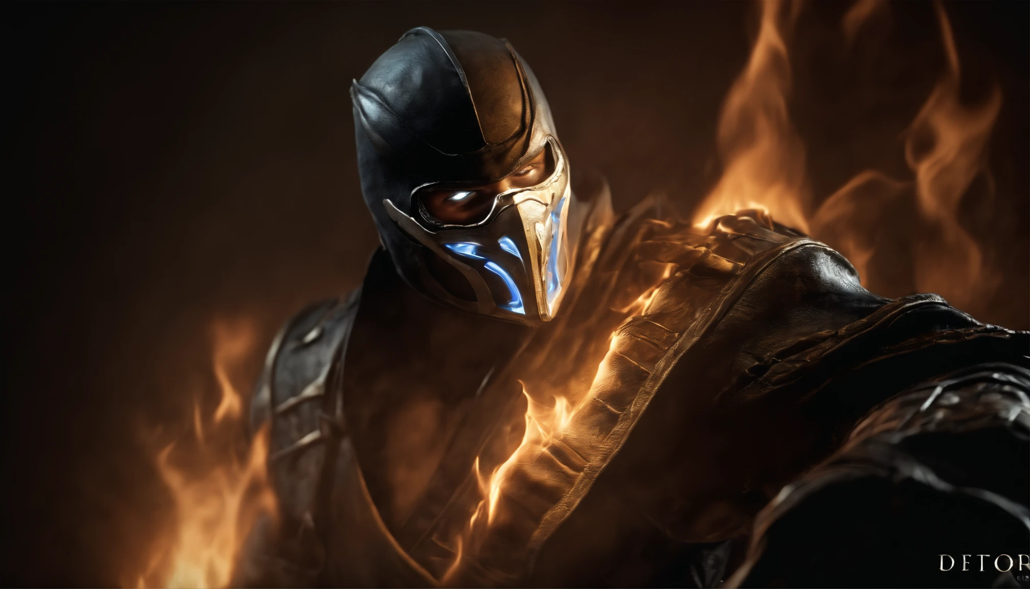 ((Subzero do mortal Kombat, ultra realistic)), (((corpo inteiro))), ((perfect hands)), atordoante, hyper realistic, octan render, surrounded by the effect of smoke and lightning, Estilo Mortal Kombat, fundo antigo, elegante, atordoante, (papel de parede), arte conceitual, detalhes intrincados, altamente detalhado, ((cinemactic)), Dramatic, (extremely high quality, Concedido, master part:1.5), (fotorrealista:1.5), fotografia, Realistic photo, Nikon, Luz Natural, 4k, highes definition, XF IQ4, 150MP, 50 millimeters, ISO 1000 Certification, 1/250 Anos, Luz Natural, Adobe Lightroom, photolab, Photographic Affinity, PhotoDirector 365,