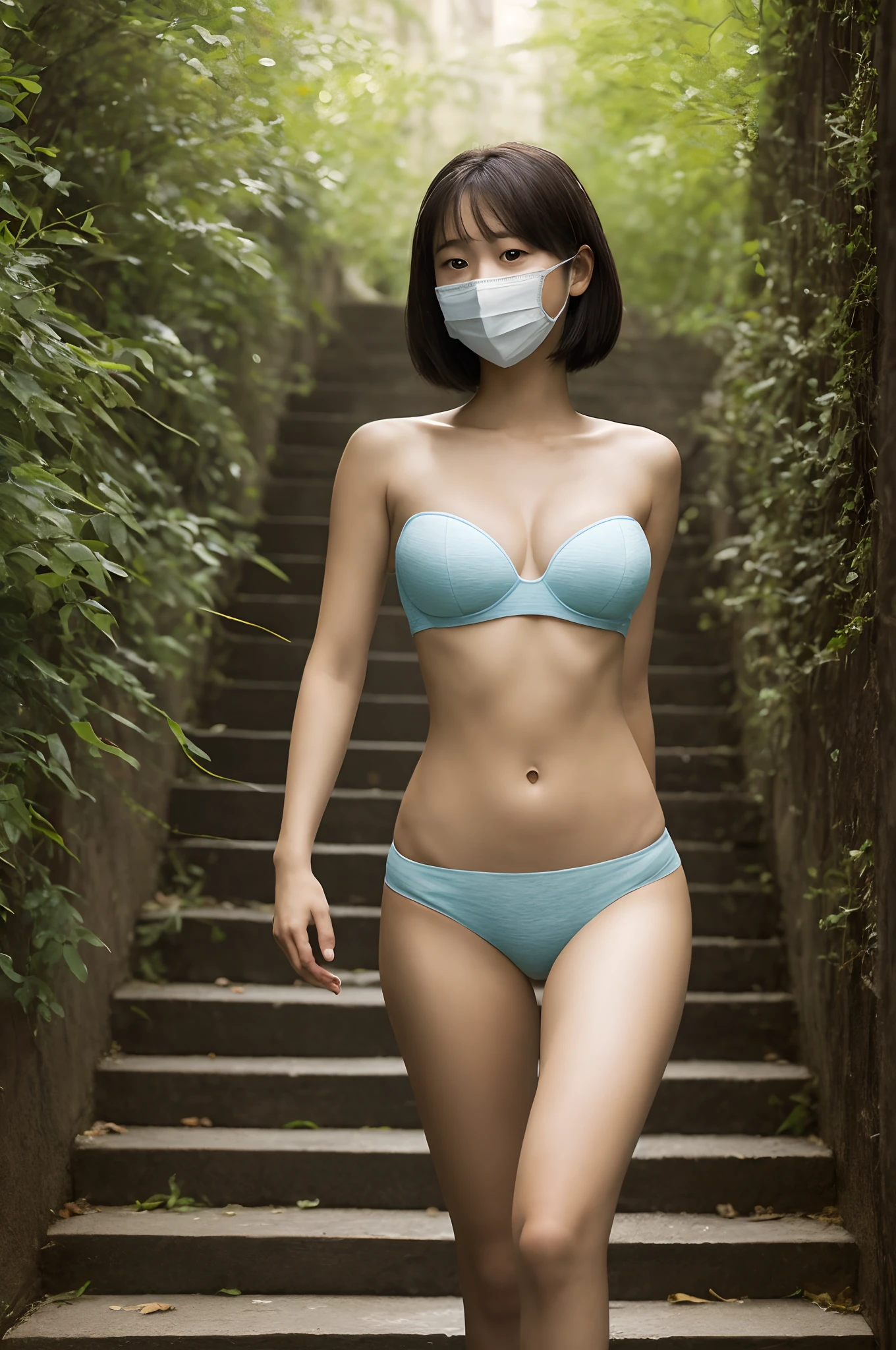 young asian 1girl, strapless, underboob, huge breasts, arms behind back, outdoors, from below, (looking at me:1.2), open lips, photorealistic, Negative prompt: out of frame, blurry, distort, disfigure, mutate, mutilate, amputate, conjoined, watermark, low quality, bad image, ugly, grotesque, horror, anime
Steps: 30, ENSD: 31337, Size: 512x768, Seed: 610482437, Model: SRDR 0.6, Version: v1.5.2, Sampler: DPM++ 2S a Karras, CFG scale: 8, Model hash: 3a84229fb3, Hires steps: 15, Hires upscale: 1.5, Hires upscaler: 4x-UltraSharp, add_saturation: 012b58197f40, "add_brightness: 6ff2dd5184da, ADetailer model: mediapipe_face_full, ADetailer version: 23.8.1, Denoising strength: 0.3, ADetailer mask blur: 8, ADetailer confidence: 0.3, ADetailer dilate/erode: 64, ADetailer mask min ratio: 0.01, ADetailer inpaint padding: 64, ADetailer denoising strength: 0.3, ADetailer inpaint only masked: True, High-end strapless tempting sexy ancient style lingerie(73): 3c35809aa100"
