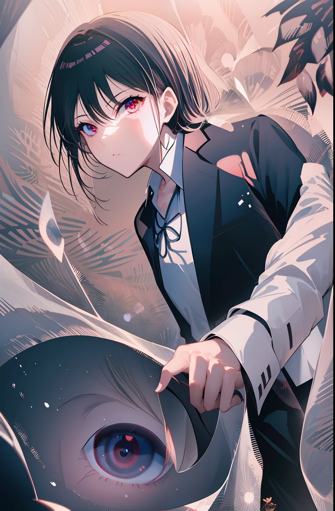 (best quality,ultra-detailed),extremely detailed eyes and face,red completely perfect iris