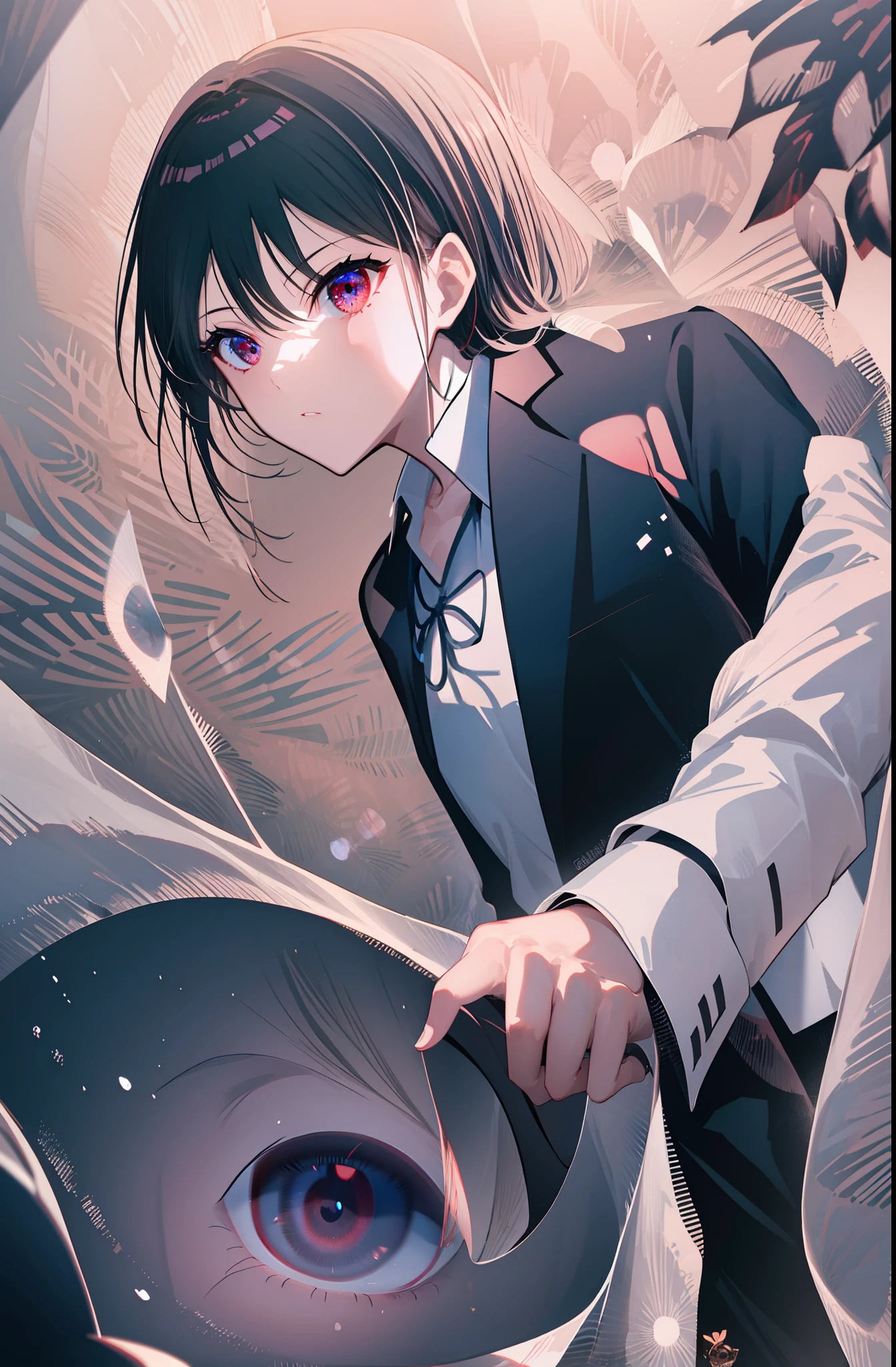 (best quality,ultra-detailed),extremely detailed eyes and face,red completely perfect iris