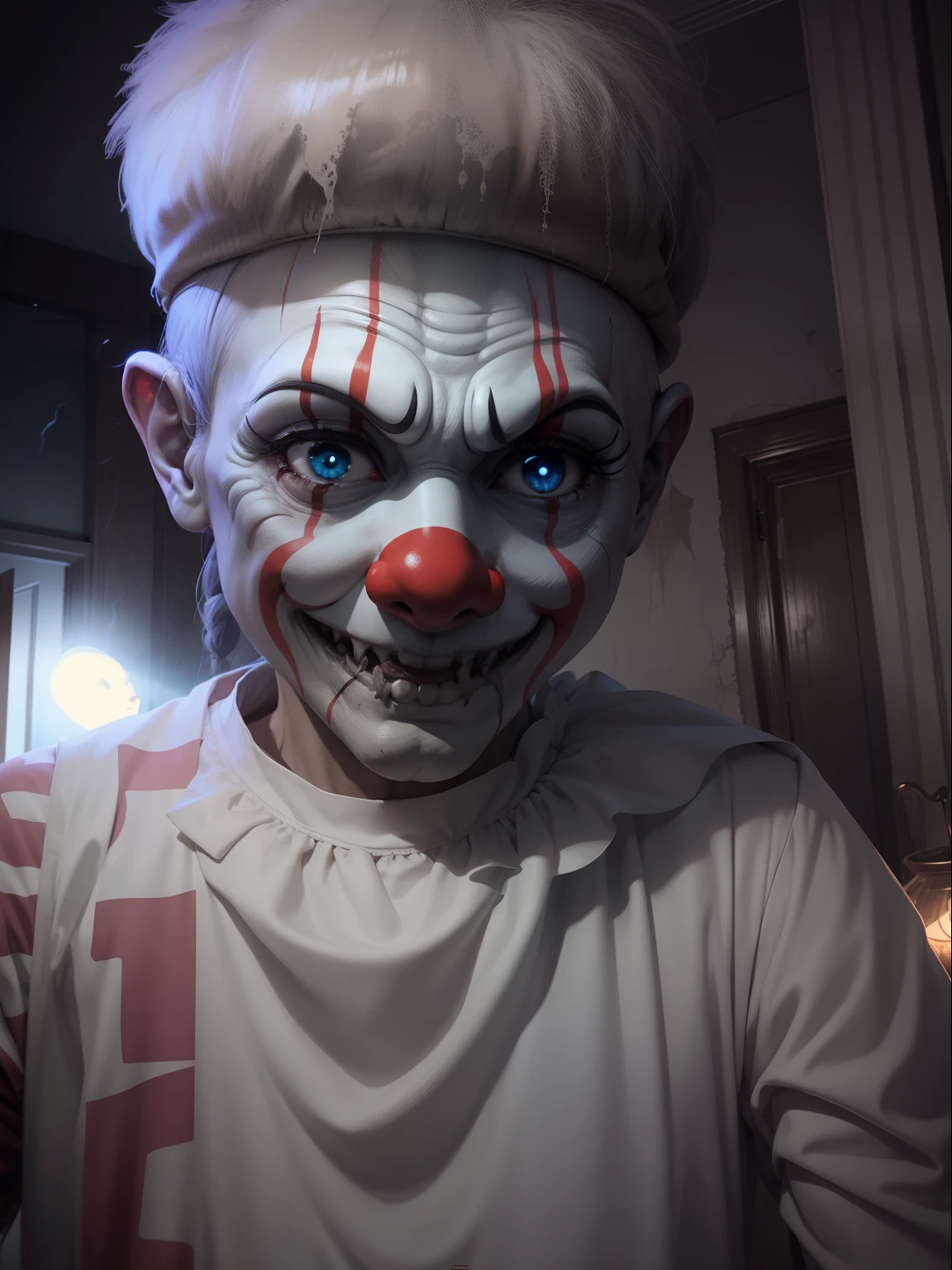Ghost, clown, anime, scary