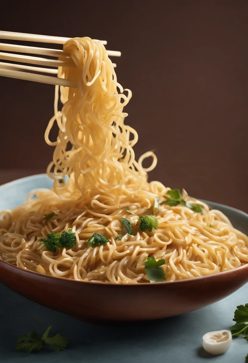 Several noodles float in the air like chopsticks,transparent background,super realistic food picture, high quality food photography, Amazing food illustration,8
