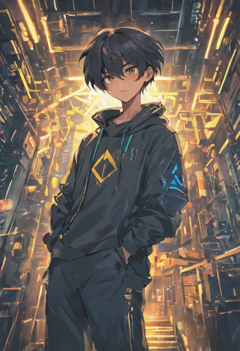Cyber City, realisticlying,1boys