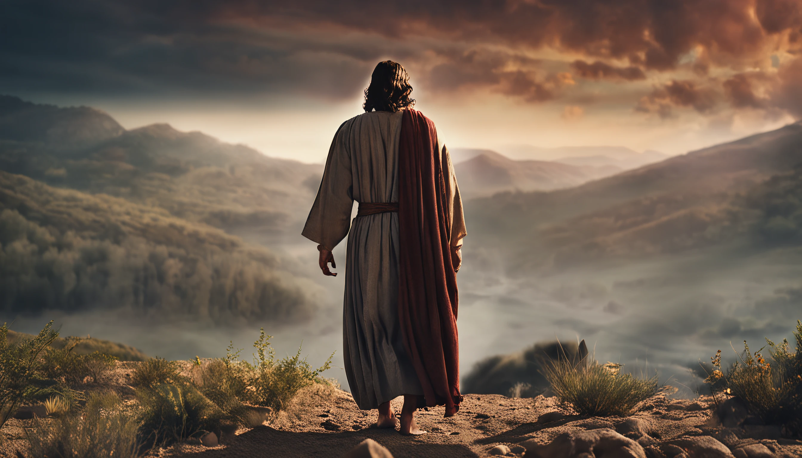 Jesus Christ wearing a tunic