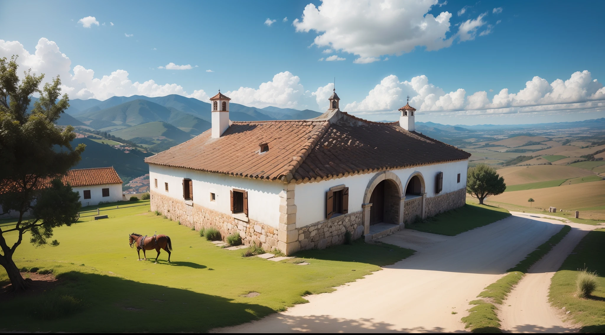 ranch, 16th century, renaissance, age of exploration, Portugal, on hills, exterior