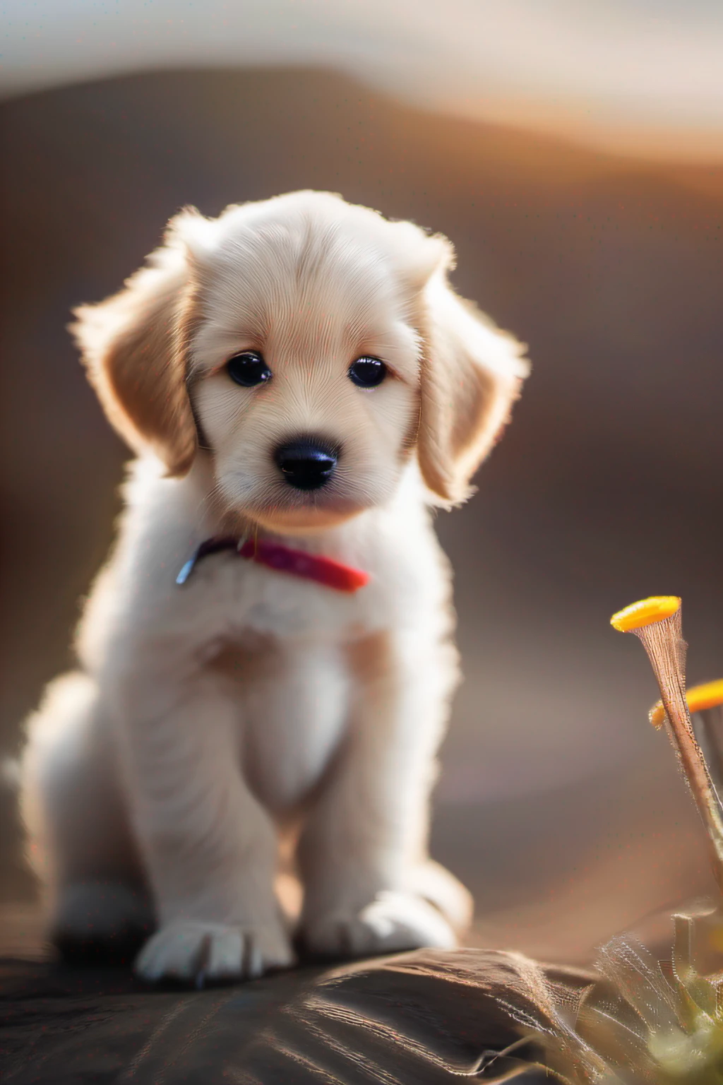 Behold, a captivating and endearing portrait of a rock puppy, the epitome of cuteness and resilience. This extraordinary image captures the essence of this unique creature, blending the beauty of nature with the charm of an adorable pet.

To create this awe-inspiring photograph, I utilize a Canon EOS R5 mirrorless camera, combined with a versatile RF 24-70mm f/2.8L lens. This camera setup ensures exceptional image quality and sharpness, allowing every detail of the rock puppy's features to be faithfully captured.

The camera settings are carefully chosen to emphasize the rock puppy's irresistible charm. With an aperture of f/2.8, I create a shallow depth of field, gently blurring the background and drawing attention to the puppy's captivating expressions. The ISO is set to 400, and the shutter speed is adjusted to 1/250 sec, freezing any adorable movements and ensuring a crisp image.

The lighting accentuates the textures and colors of the rock puppy's unique rock-like fur. Soft, diffused natural light bathes the scene, casting gentle shadows that add depth and dimension to the photograph. The interplay of light and shadow highlights the puppy's adorable features, creating a sense of warmth and intimacy.

The composition of the photograph is carefully crafted to showcase the rock puppy's endearing qualities. It is depicted nestled among a bed of vibrant wildflowers, contrasting with its rugged exterior, and symbolizing the harmonious coexistence of nature's beauty and the puppy's pet-like charm.

The rock puppy's eyes, filled with innocence and curiosity, steal the spotlight. Their expressive gaze draws viewers into the photograph, evoking an immediate connection and a sense of wonder. The textures of the rock-like fur, meticulously captured, add a touch of realism and uniqueness to the image.

This high-resolution portrait immortalizes the rock puppy's irresistible appeal, capturing a moment