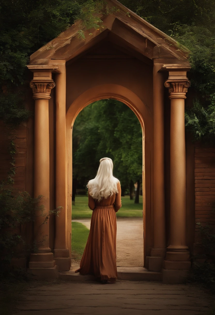 A messenger arrived in haste at the gates of a school