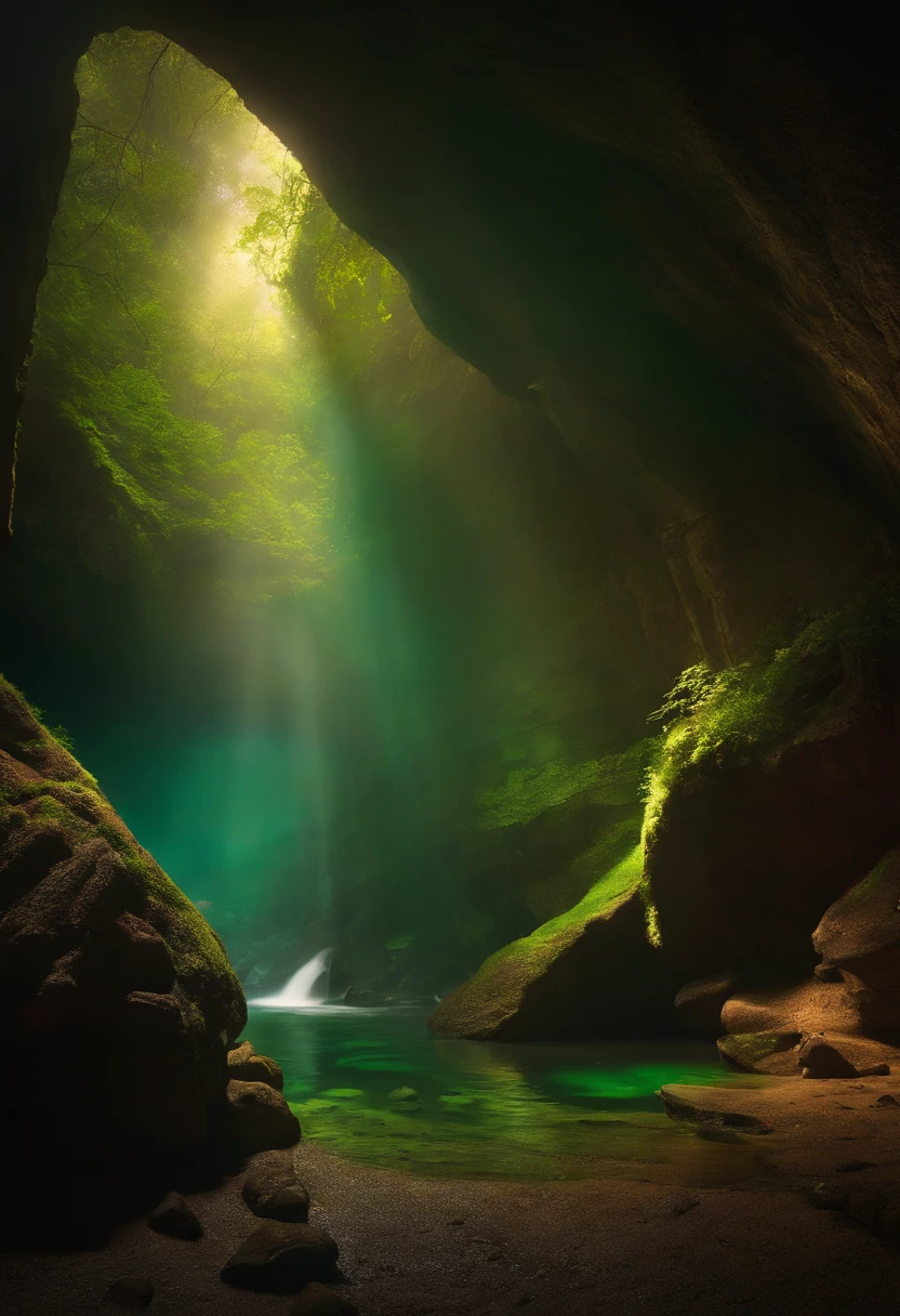 a hidden cavern deep within the earth, ninja bandits had taken refuge