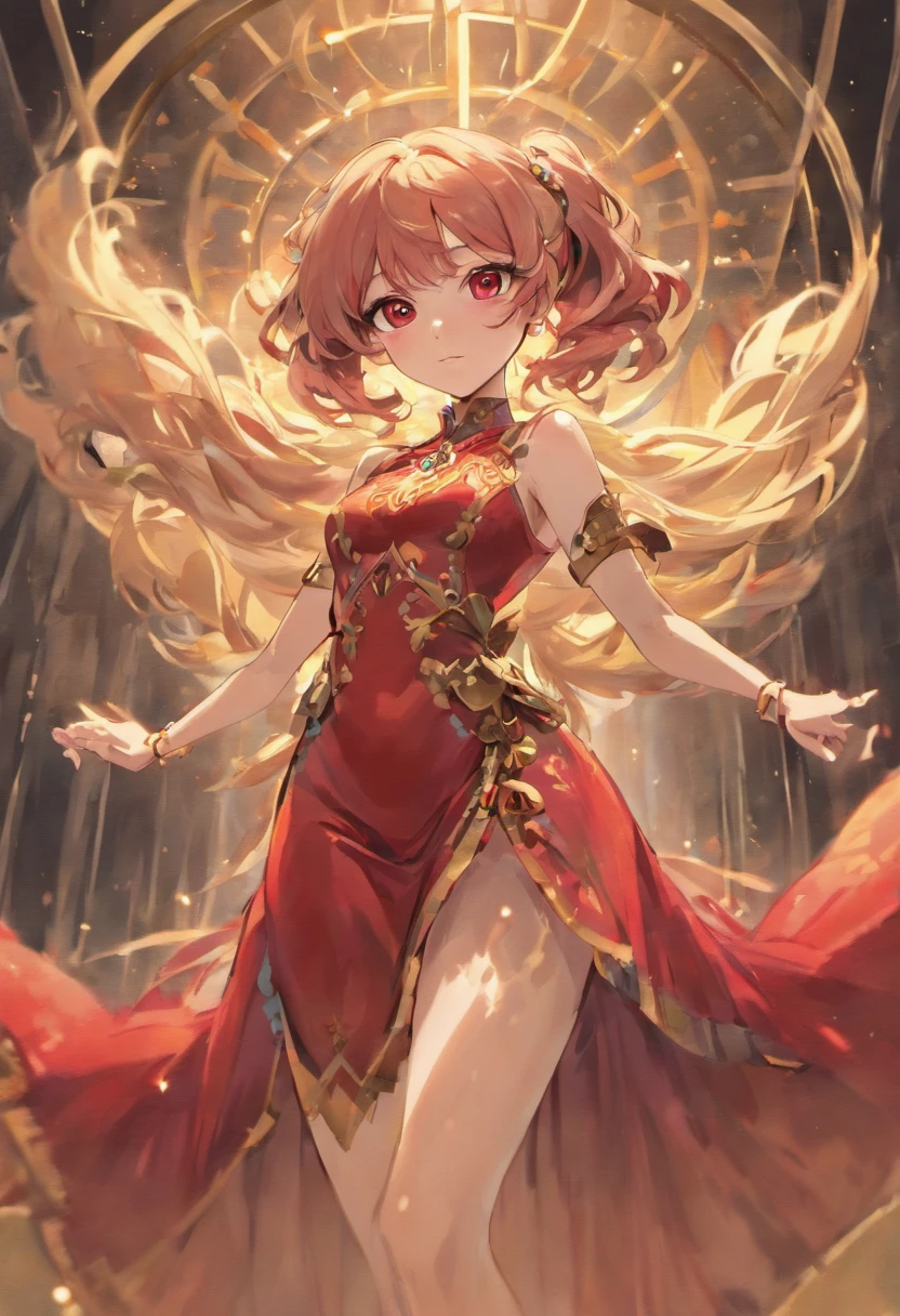 female with long hair, female with wavy hair, female with dark brown hair, female with red eyes, female with striking red eyes, female with pale skin, fair and delicate female, female with toned abdominal muscle, female with gold and black clothes, female with noble European clothes, historical, fully clothed female, female with Aristocratic Dress, female with covered body, female with long and flowing dress, female with toned body, female with red eyes, female with red eye color, female with toned stomach muscle, female with abdominal muscle, matching eye, young, beautiful, soft, sweet, gentle
