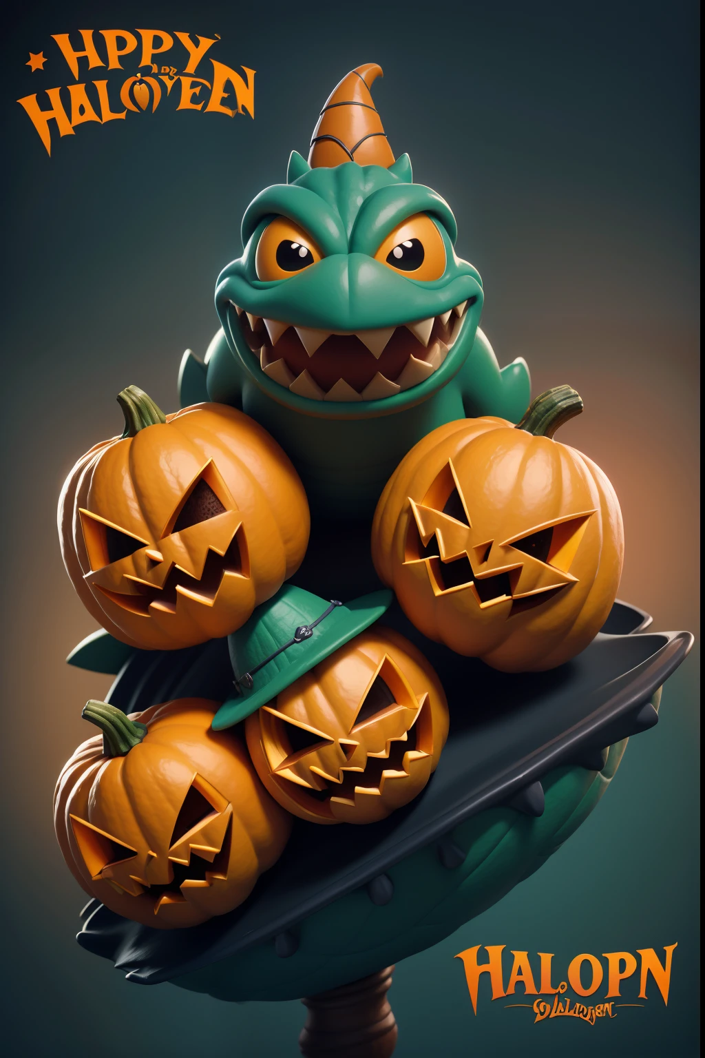 hyper detailed masterpiece, dynamic realistic digital art, awesome quality,DonMX3n0XL,pumpkin carving, 3d sculpting, pop culture reference, tongue sticking out, organic xeno biology , eerie glow <lora:DonMX3n0XL-000008:0.8>