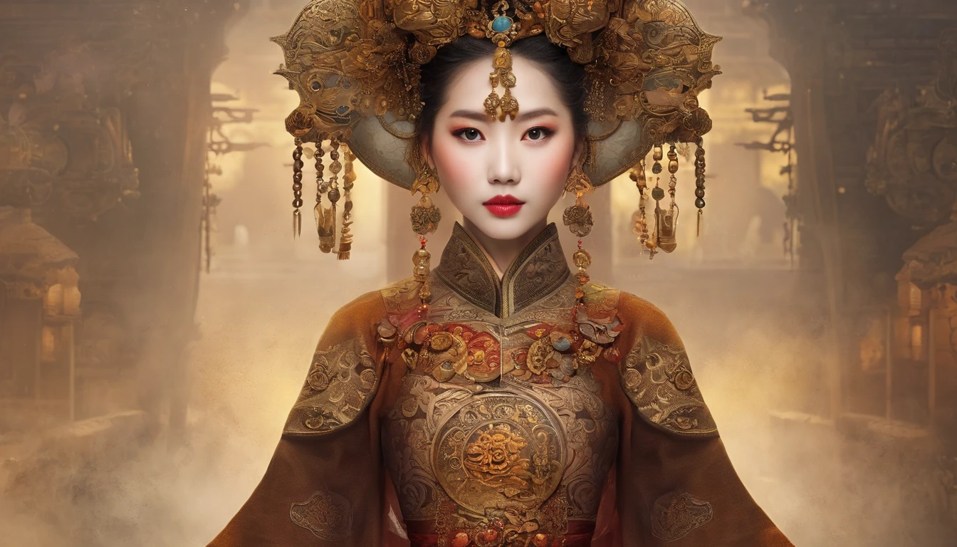 China-style,Tang dynasty girl,Hanfu,Cute and cute,A ball head,Take a bunch of sugar gourds,The lively streets of Chang'an,eery,Full body like,Detailed and accurate,depth of fields,8K,A high resolution,tmasterpiece,Beautiful wallpapers,high qulity,high detal,s the perfect face,offcial art,blur backgroun, --Niji 5 --Q 2