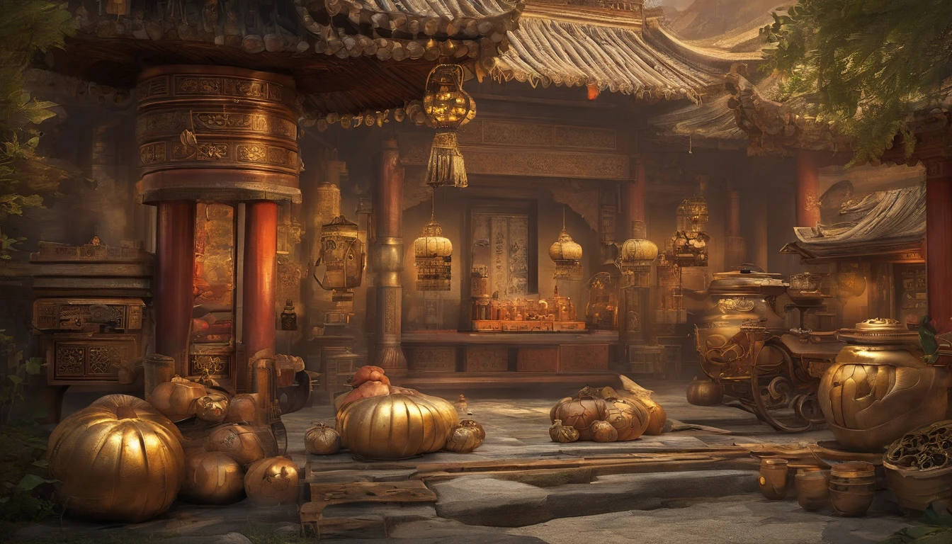 China-style，Tang dynasty baby girl，Hanfu，Cute and cute，A ball head，Take a bunch of sugar gourds，The lively streets of Chang'an，eery，Full body like，Detailed and accurate，depth of fields，8K,A high resolution,tmasterpiece,Beautiful wallpapers,high qulity,high detal,s the perfect face,offcial art,blur backgroun, --Niji 5 --Q 2