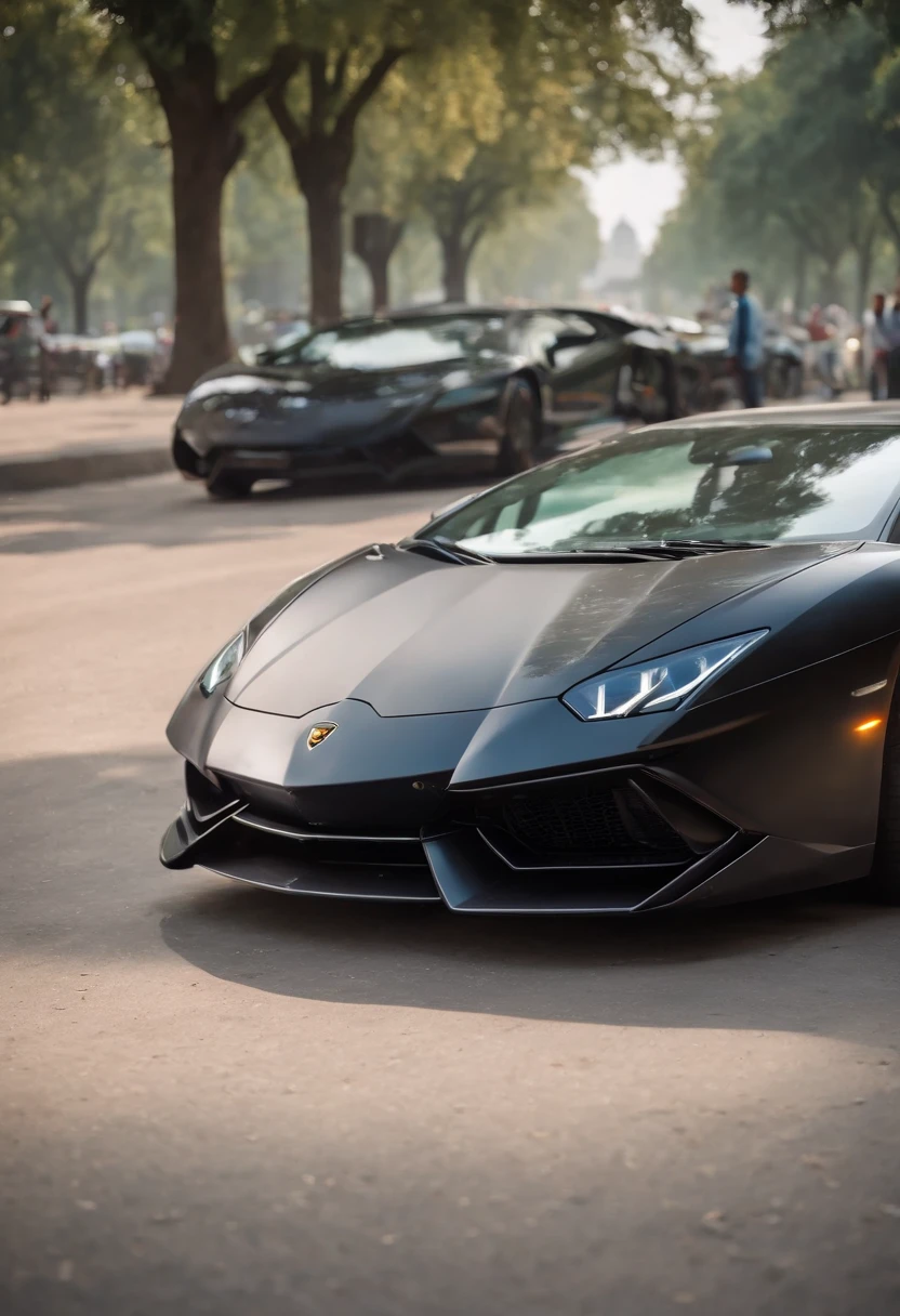 a close up of a lamborghini car and sexy girl posing at the side if india gate, wallpaper mobile, cinematic poster, phone wallpaper, like matrix, motivational poster,black color lamborghini car, money raining from the sky,cinematic 4 k wallpaper, cinematic 4k wallpaper, matrix lut, poster!!!, gta v poster style, automotive photography, cinematic matte illustration, matte digital illustration, amazing wallpaper, matte painting movie poster, gta loading screen art, mobile wallpaper