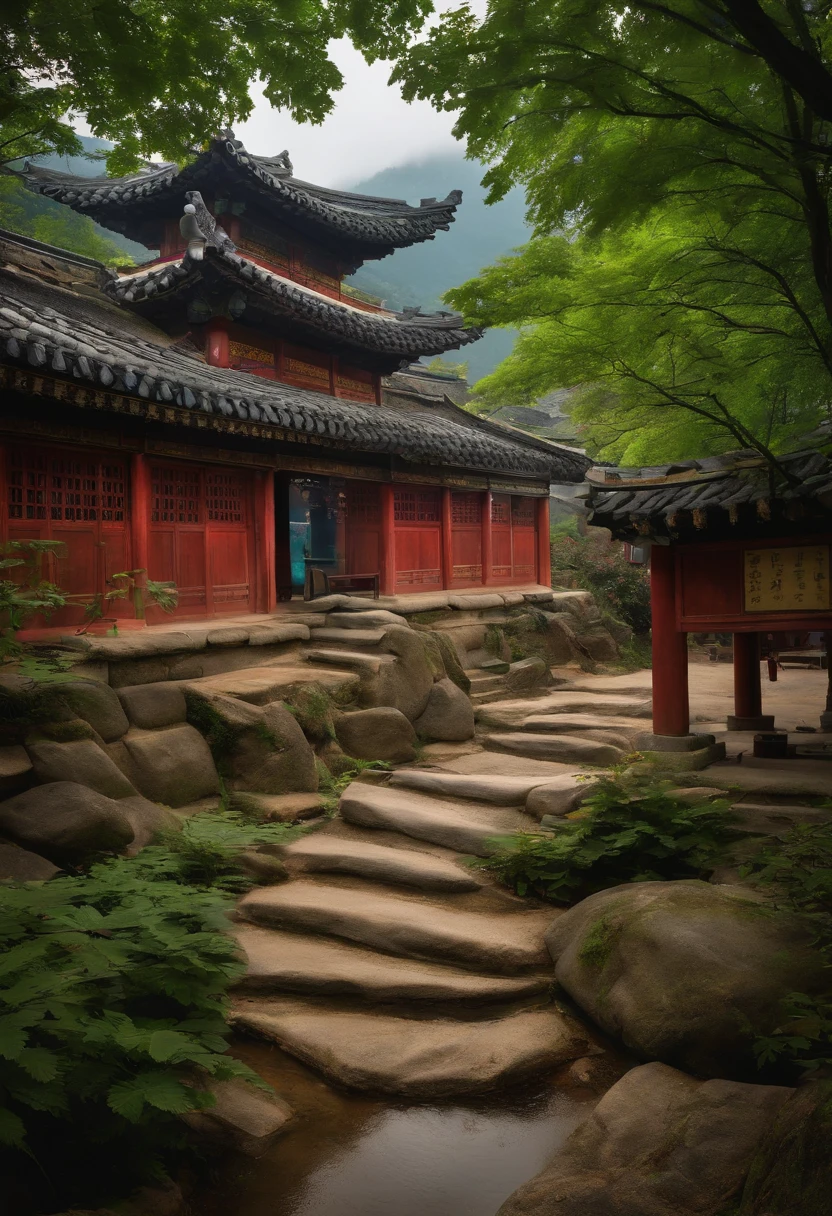 Magic sword in Korea village