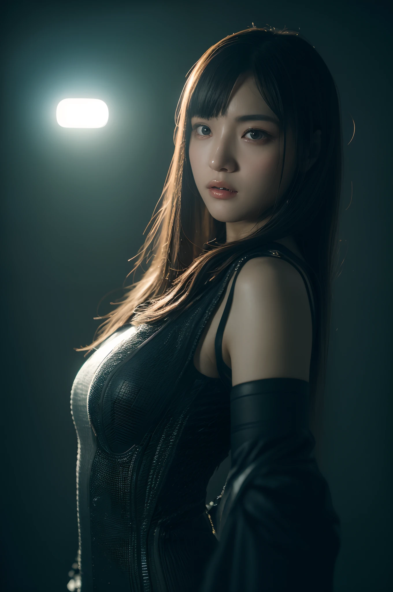 3D, A beautiful cyberpunk female image,battledress,hdr(HighDynamicRange),Ray traching,NVIDIA RTX,Hyper-Resolution,Unreal 5,Subsurface scattering、PBR Texture、post-proces、Anisotropy Filtering、depth of fields、maximum definition and sharpness、Many-Layer Textures、Albedo e mapas Speculares、Surface coloring、Accurate simulation octane rendering of light-material interactions、Two-colored light、largeaperture、Low ISO、White balance、the rule of thirds、8K raw data、blackstockings
