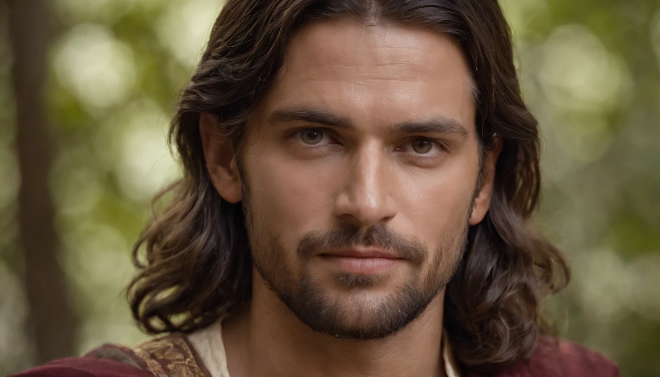 Character David from the Bible, Olhando para mim, perfectly proportions, Imagem centralizada, visualmente rico, cinemactic, Mschiffer, Arte do papel de parede, Papel de parede UHD, Ultra sharp focus