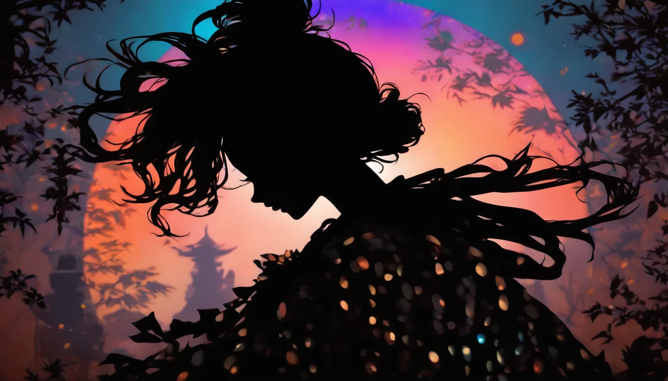 (Silhouette Art,cutouts:1.6)
(((Paper cutting art,A world where only black exists:1.3)
(Cowboy Shot),1 girl,Solo,
(Kimono Girl,profile:1.2),white, Clear and beautiful face,
BREAK
(Saturn)
Textured glass background,