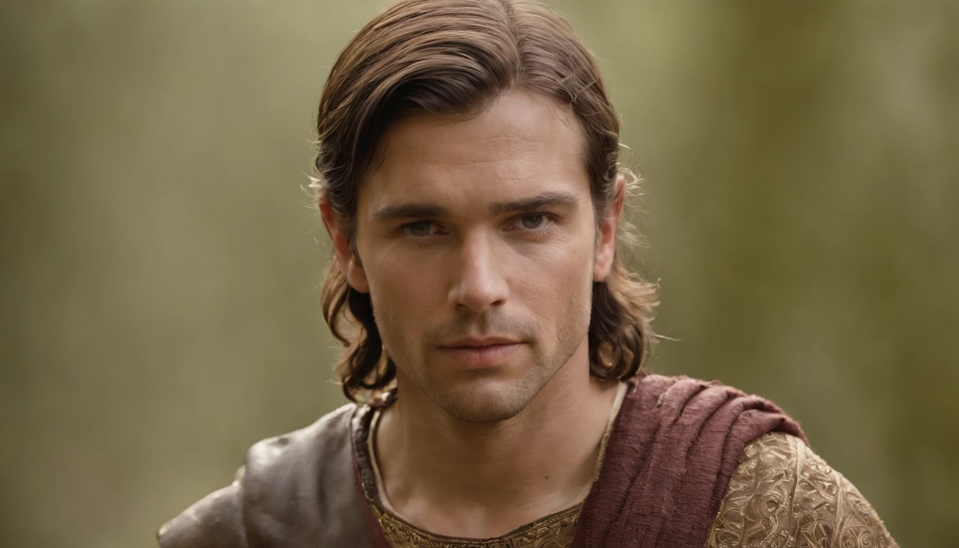 Character David from the Bible, Olhando para mim, perfectly proportions, Imagem centralizada, visualmente rico, cinemactic, Mschiffer, Arte do papel de parede, Papel de parede UHD, Ultra sharp focus