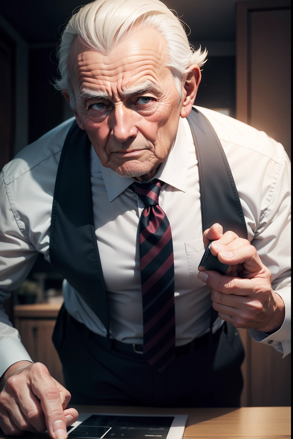 Elderly businessman