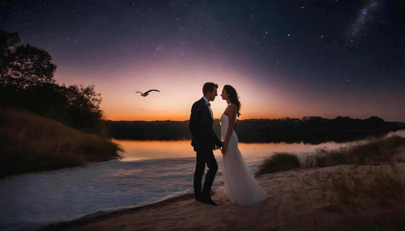 Imagine a couple deeply in love, spending a beautiful night under the stars. They are free to fly in the sky that is so beautiful today, full of stars and with the full moon reflecting their faces. They enjoy the moment and think about their future together. When the sun rises, they love each other again and call their friends to tell them they are dating and will get married next week. They don’t care about what people say because they want to be remembered together. This is nobody’s problem but theirs. They let it happen because it’s worth it and it has to be with each other.