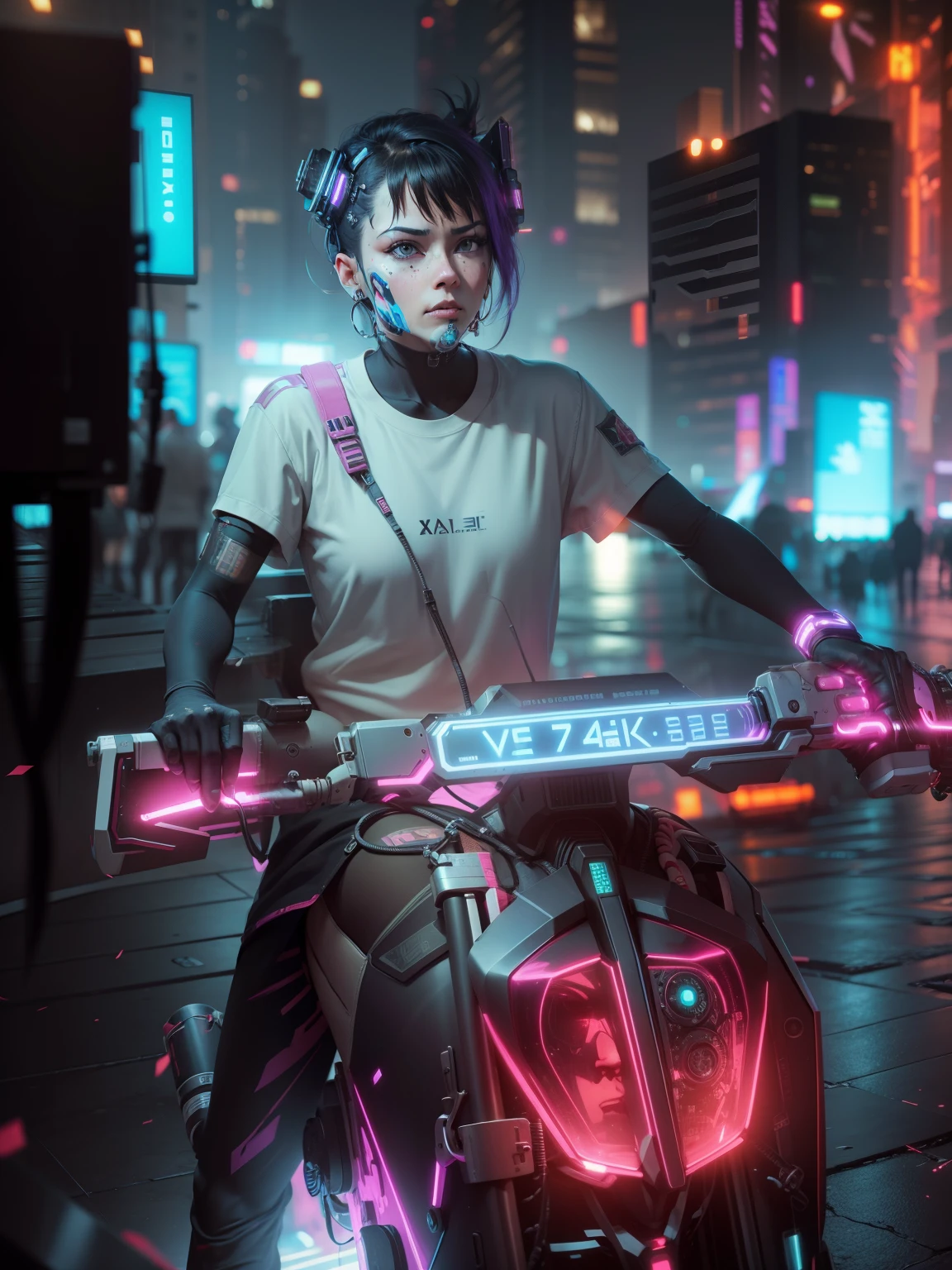 8k realistic not change face cyberpunk