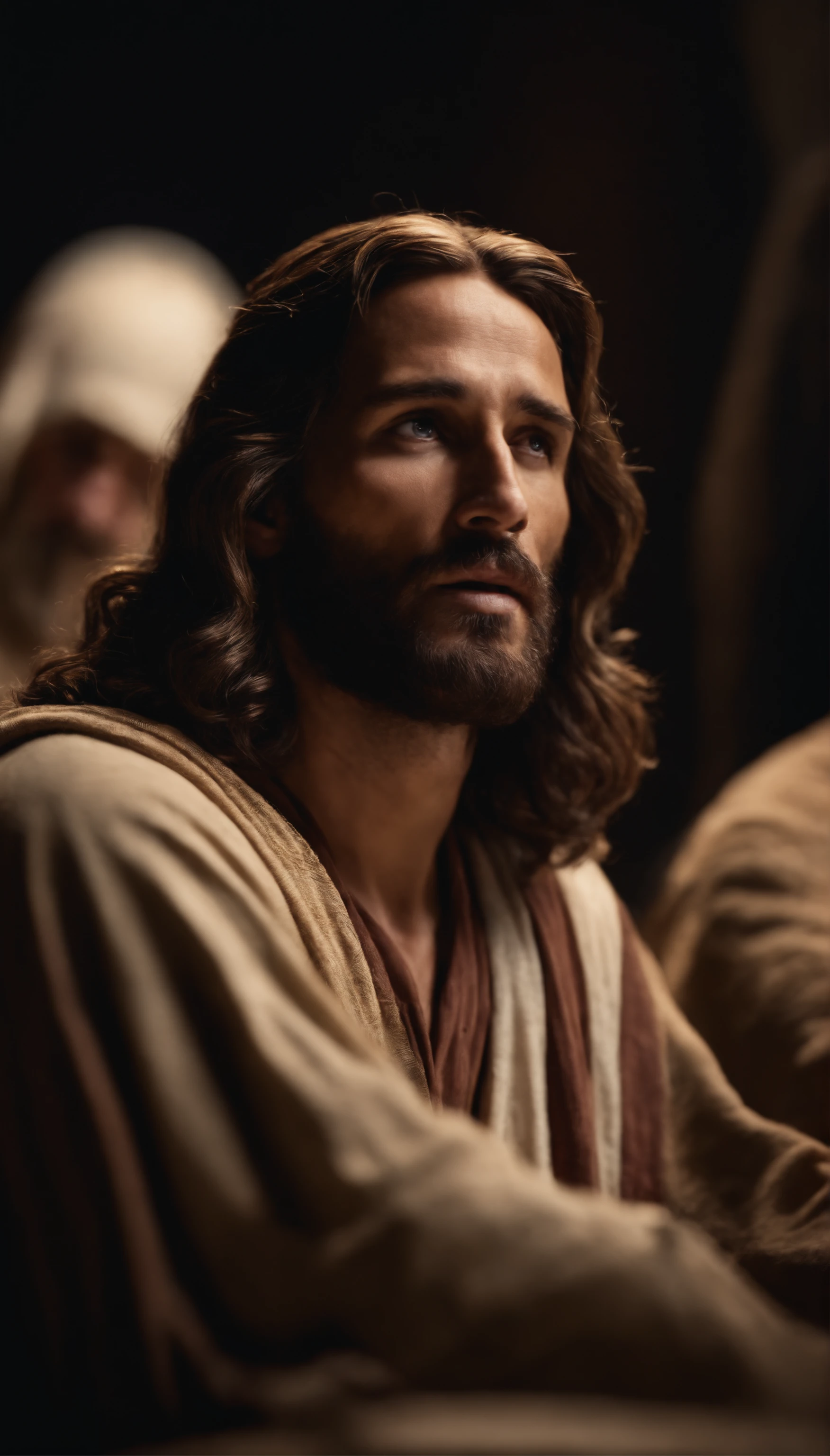 Jesus talking to his disciples