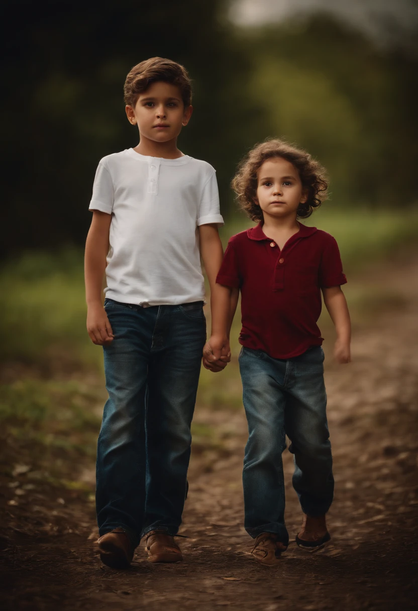 Portrait of two brothers (um menino e uma menina)