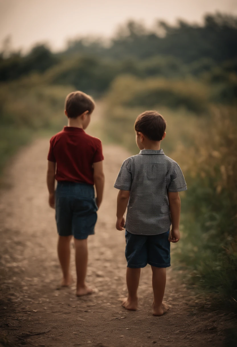 Portrait of two brothers (um e uma menina