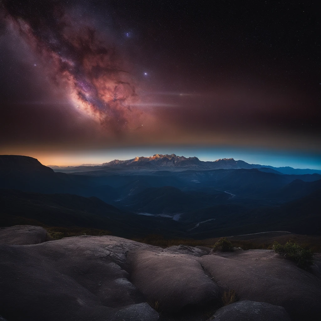 Earth in the universe,in a panoramic view,(plethora of colors,Best quality,high detal,tmasterpiece,cinmatic lighting,4K,Chiaroscuro)
